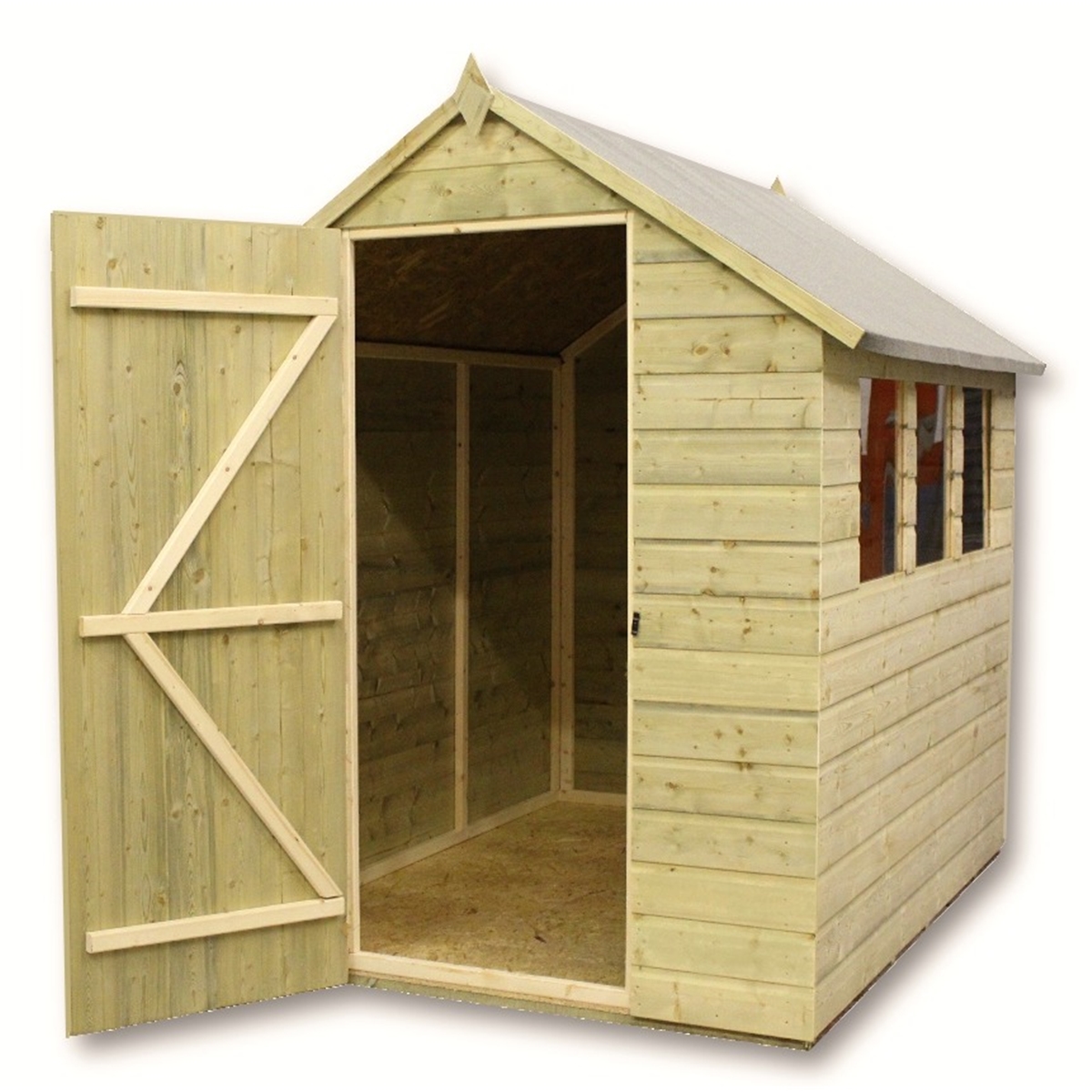 9 x 5 Pressure Treated Apex Shed