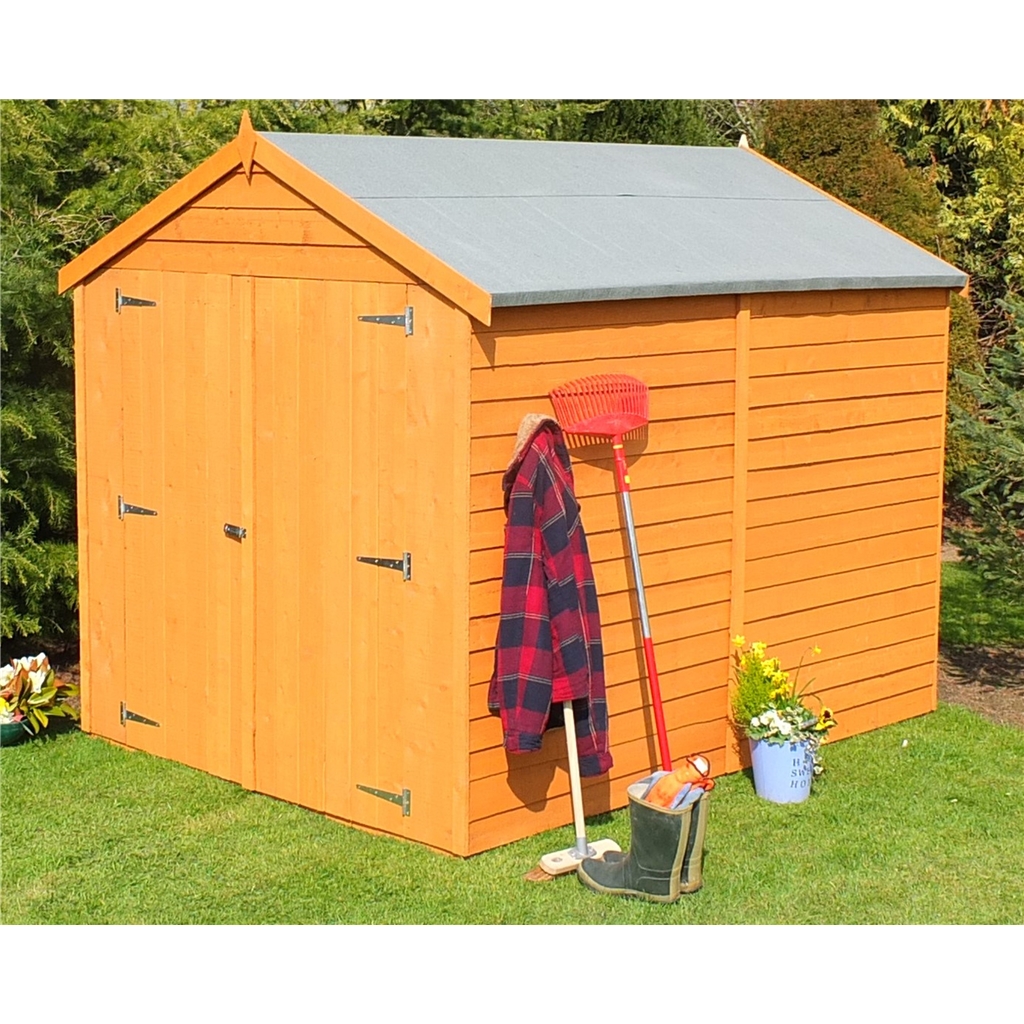  Wooden Shed Dip-Treated with Double Doors (10mm Solid OSB Floor