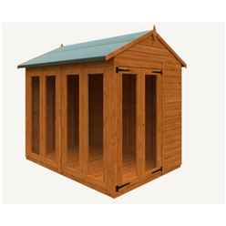 8 X 6 Wooden Tongue And Groove APEX Summerhouse (12mm T&G Floor And Roof)