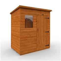 6ft x 4ft (1750mm x 1150mm) Horsforth Shiplap Pent Shed with 1 Window (12mm Tongue and Groove Floor and Roof)