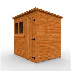 8ft x 5ft (2350mm x 1450mm) Horsforth Shiplap Pent Shed with 2 Window (12mm Tongue and Groove Floor and Roof)
