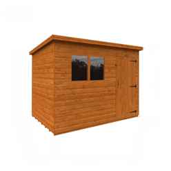 9ft x 6ft (2650mm x 1750mm) Horsforth Shiplap Pent Shed with 2 Window (12mm Tongue and Groove Floor and Roof)