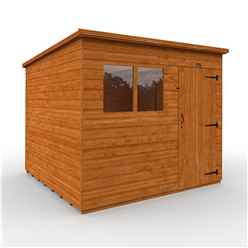 8ft x 8ft (2350mm x 2350mm) Horsforth Shiplap Pent Shed with 2 Windows (12mm Tongue and Groove Floor and Roof)