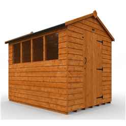 6ft x 8ft (1750mm x 2350mm) Horsforth Overlap Apex Shed with 4 Windows (12mm Tongue and Groove Floor and Roof)