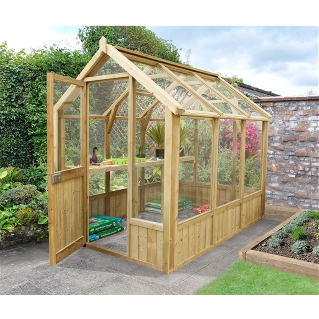 8ft X 6ft Pressure Treated Greenhouse - INSTALLED