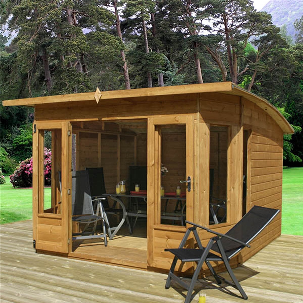 10 x 10 premier pent wooden summerhouse