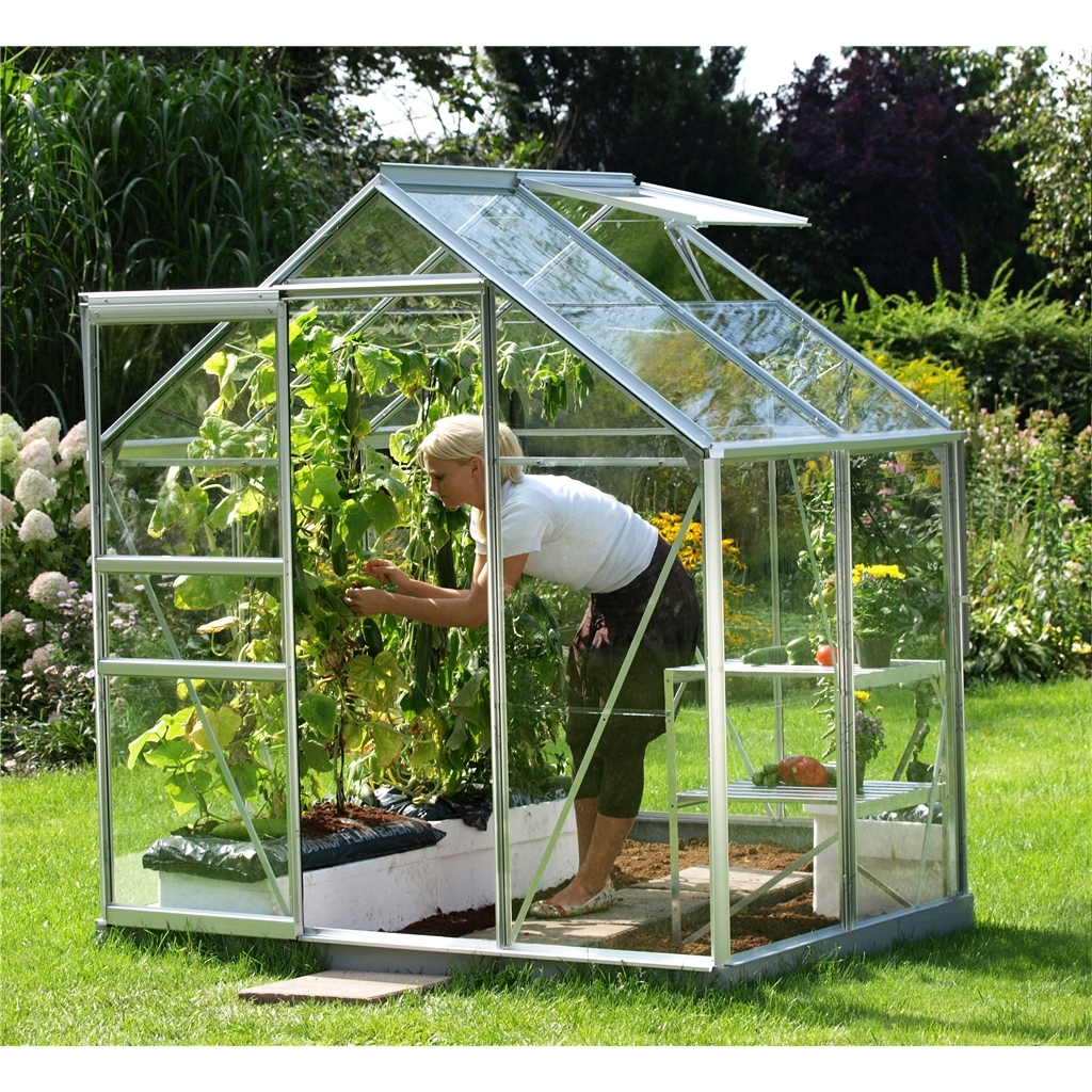 6ft x 4ft Value Anodised Aluminium Frame Greenhouse