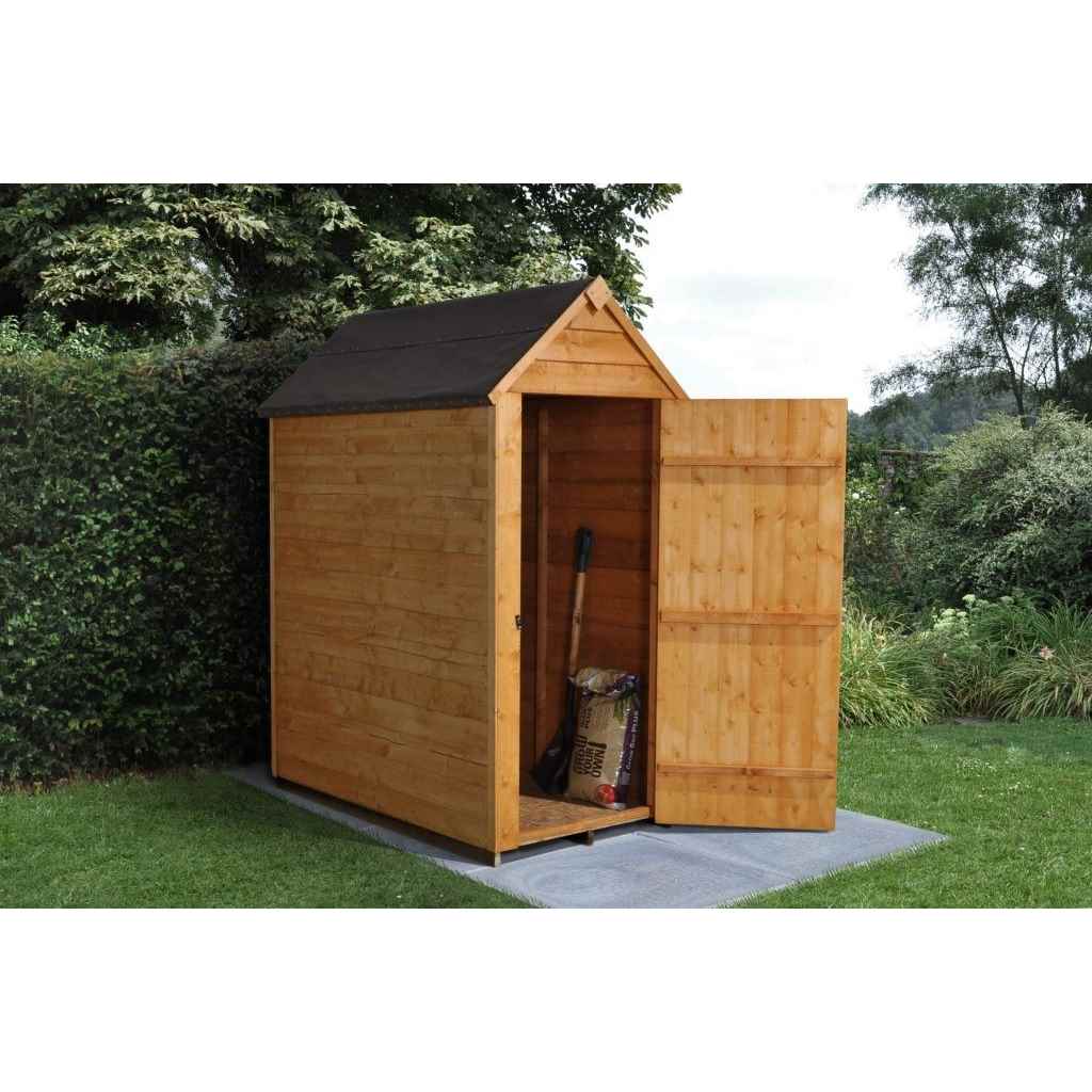 5ft x 3ft Overlap Apex Garden Shed (1.6m x 0.9m) - Modular - CORE ...