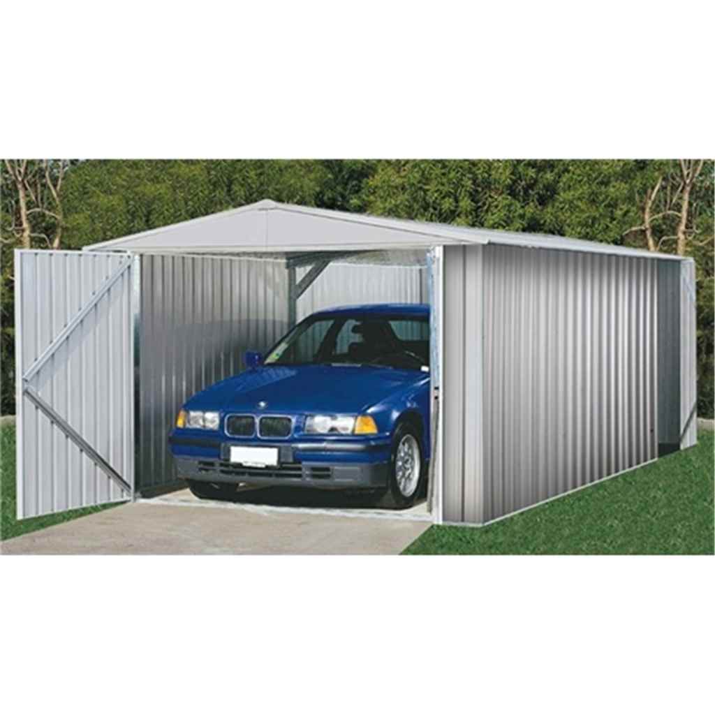 INSTALLED 10 x 20 Utility Zinc Metal Garden Shed (3m x 6.02m) INCLUDES