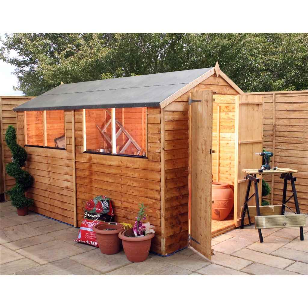 10 x 6 value overlap apex wooden shed