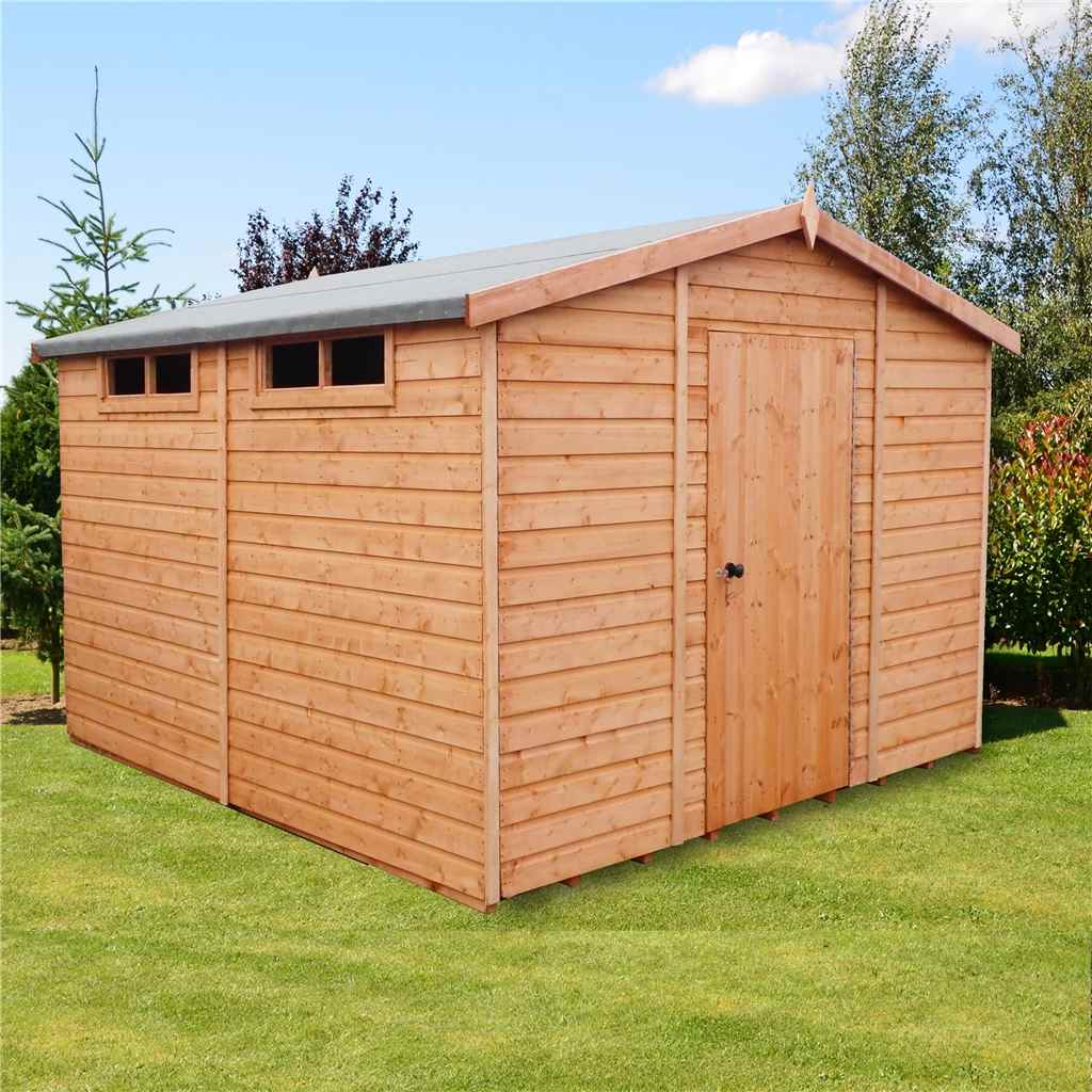 INSTALLED 10 x 10 Security Wooden Shed / Workshop INCLUDES 