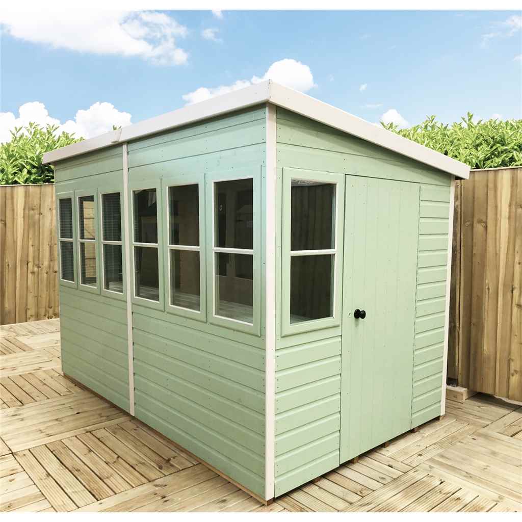 10 x 6 3.04m x 1.79m - premier pent wooden summerhouse