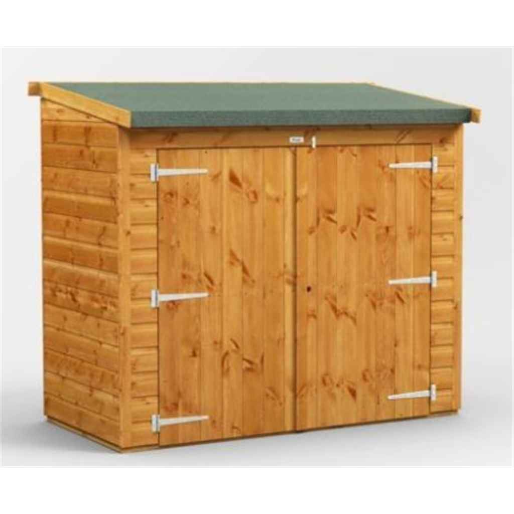 6 x 3 premium tongue and groove reverse pent bike shed