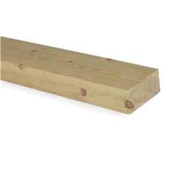 PACK OF 5 (Total 5 Units) - 25mm x 125mm (21mm x 120mm Finish) Planed All Round Redwood Timber - 3.6m Length