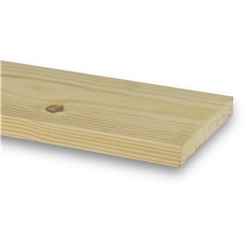 PACK OF 5 (Total 5 Units) - 25mm x 150mm (21mm x 145mm Finish) Planed All Round Redwood Timber - 4.8m Length