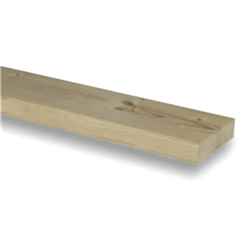 PACK OF 5 (Total 5 Units) - 75mm x 150mm (70mm x 145mm Finish) Planed All Round Redwood Timber - 4.5m Length