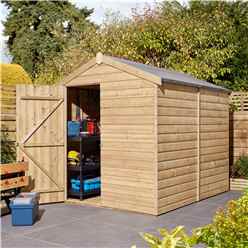 8ft x 6ft Windowless - Single Door - 12mm Shiplap Apex Shed