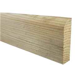 PACK OF 5 (Total 5 Units) - 19mm x 50mm (15mm x 45mm Finish)  Once Rounded Timber Architrave 10mm Radius - 2.1m Length