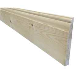 PACK OF 10 (Total 10 Units) - 25mm x 175mm (21mm x 170mm Finish) Ovolo Softwood Skirting Board - 4.2m Length