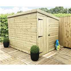 6 X 5 Windowless Pressure Treated Tongue And Groove Pent Shed With Side Door