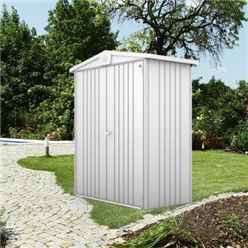 Discontinued 1-4-206 x 3 Premier Heavy Duty Metal Silver Metallic Shed (1.72m x 0.84m)