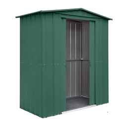 6 x 3 Premier EasyFix – Apex – Metal Shed - Heritage Green (1.84m x 0.92m)