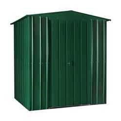 6 x 4 Premier EasyFix – Apex – Metal Shed - Heritage Green (1.84m x 1.23m)