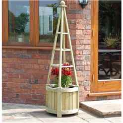 Deluxe Marberry Obelisk Planter (1.64ft x 1.64ft)