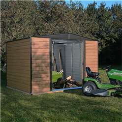 8 x 6 Deluxe Woodvale Metal Shed (2.53m x 1.81m) - Including Floor