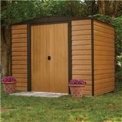 INSTALLED 8 x 6 Deluxe Woodvale Metal Shed (2.53m x 1.81m) With Floor INSTALLATION INCLUDED