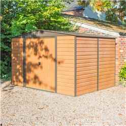 INSTALLED 10 x 6 Deluxe Woodvale Metal Shed (3.13m x 1.81m) With Floor INSTALLATION INCLUDED