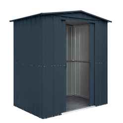 6 x 4 Premier EasyFix – Apex – Metal Shed - Anthracite Grey (1.84m x 1.23m)