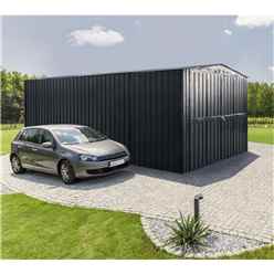 10 x 15 Premier EasyFix – Apex – Metal Garage -Anthracite Grey (3.07m x 4.64m)