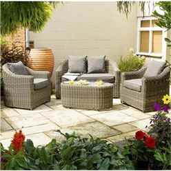 4 Seater Deluxe Bunbury Sofa Garden Set (3ft x 2.5ft)