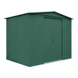 8 x 3 Premier EasyFix – Apex – Metal Shed - Heritage Green (2.45m x 0.92m)