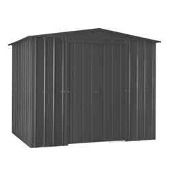 8 x 3 Premier EasyFix – Apex – Metal Shed - Anthracite Grey (2.45m x 0.92m)