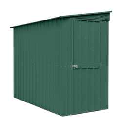 4 x 8 Premier EasyFix - Lean To Pent - Metal Shed - Heritage Green (1.24m x 2.42m)