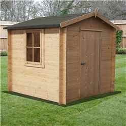 2 5m 8ft Wide Log Cabins Buy Online