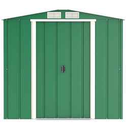 6 x 4 Value Apex Metal Shed - Green (2.01m x 1.22m)