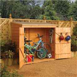 6 x 3 Deluxe Tongue And Groove Wallstore / Bike Shed (1.83m x 0.83m)