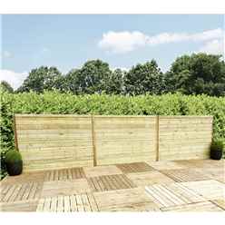 4ft (1.22m) Horizontal Pressure Treated 12mm Tongue & Groove Fence Panel