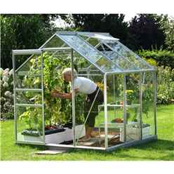 6ft x 6ft Value Anodised Aluminium Frame Greenhouse 