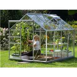 6ft x 8ft Value Anodised Aluminium Frame Greenhouse 