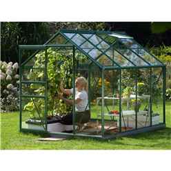 6ft x 8ft Value Green Metal Frame Greenhouse 