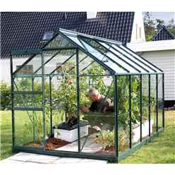 6ft x 10ft Value Green Metal Frame Greenhouse 