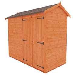 8 x 4 Windowless Tongue and Groove APEX Shed + Double Doors (12mm T&G Floor and Roof)