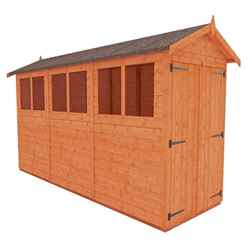 12 x 4 Tongue and Groove APEX Shed + Double Doors (12mm T&G Floor and Roof)