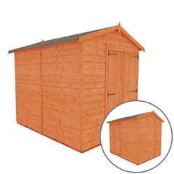 8 x 6 Windowless Tongue and Groove APEX Shed + Double Doors (12mm T&G Floor and Roof)