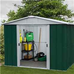 7ft 5" x 6ft 10" Apex Metal Shed With Free Anchor Kit (2.26m x 2.07m)