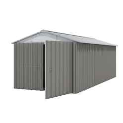 9ft 1" x 16ft 4" Apex Metal Garage + Free Anchor Kit (2.8m x 5.0m)